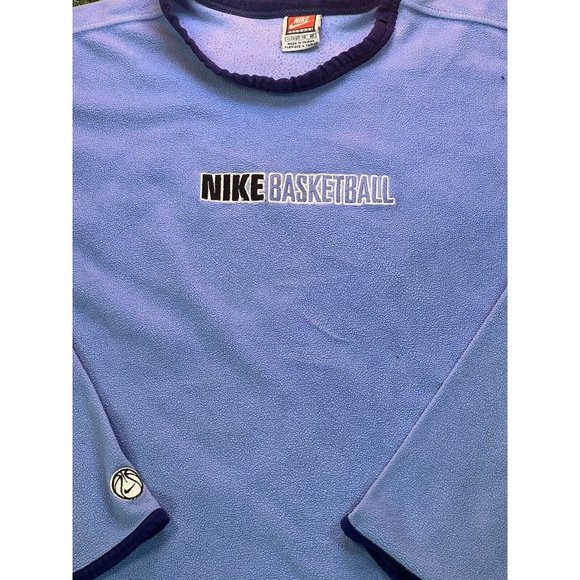 Vintage Nike Team Basketball Y2K‎ Fleece Crewneck Sweatshirt Blue  Mens Size XL - Picture 2 of 4